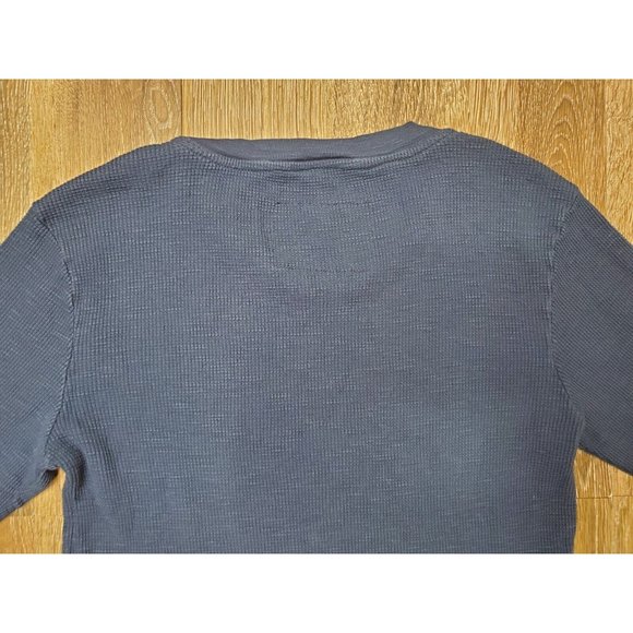Christina Lehr Women's Size 2 Top Navy Waffle Long Sleeve T Shirt Lightweight - Picture 11 of 12